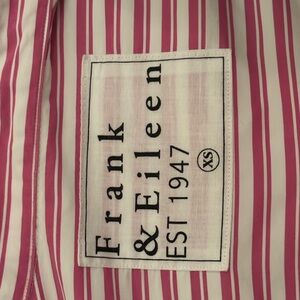 Frank & Eileen Pink and White Striped Top